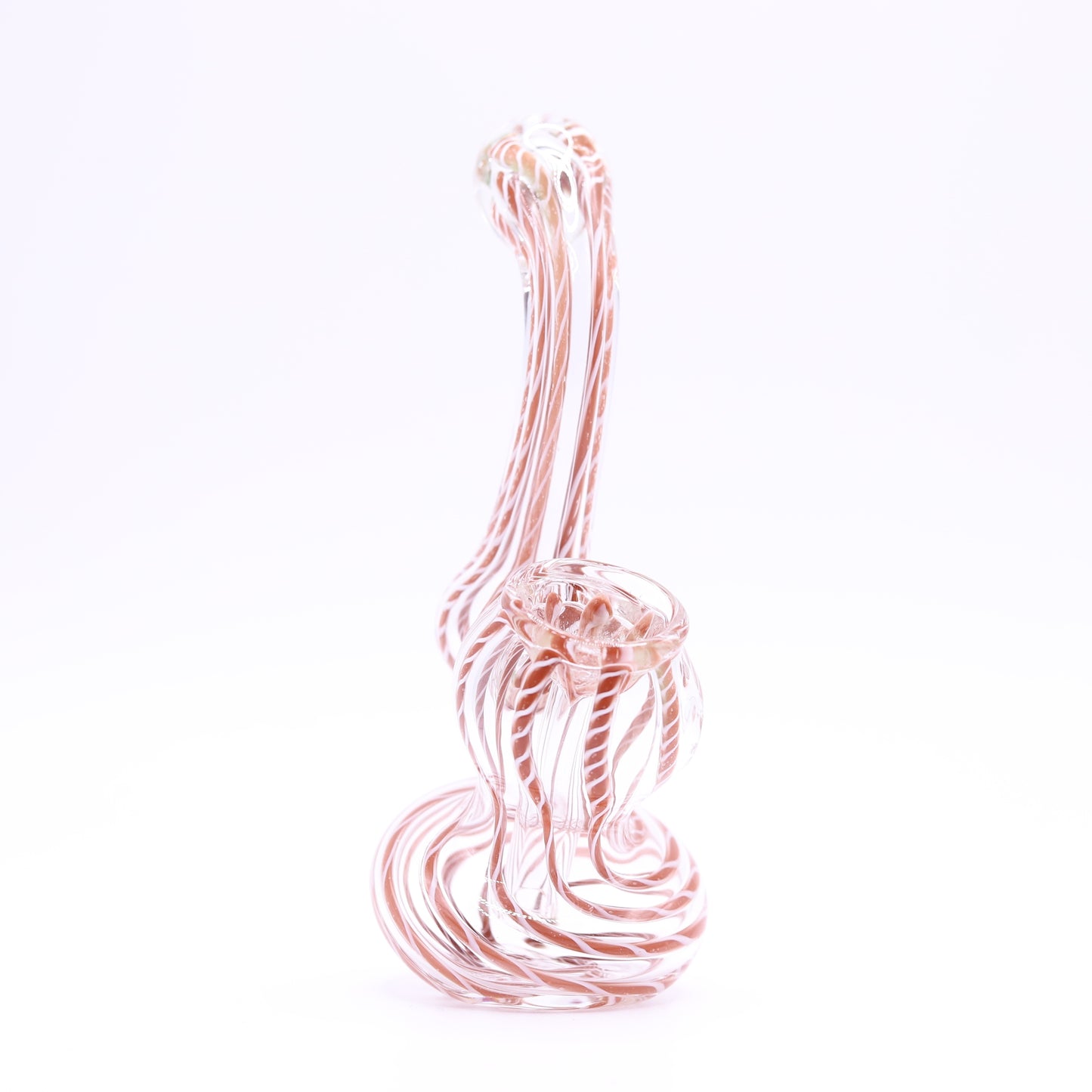 Glass Bubbler with Stripes, 5"